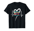 Womens Funny Camera Heartbeat T-Shirt - Minimalist Print for Adults - T-Shirt, Sweatshirt, Hoodie