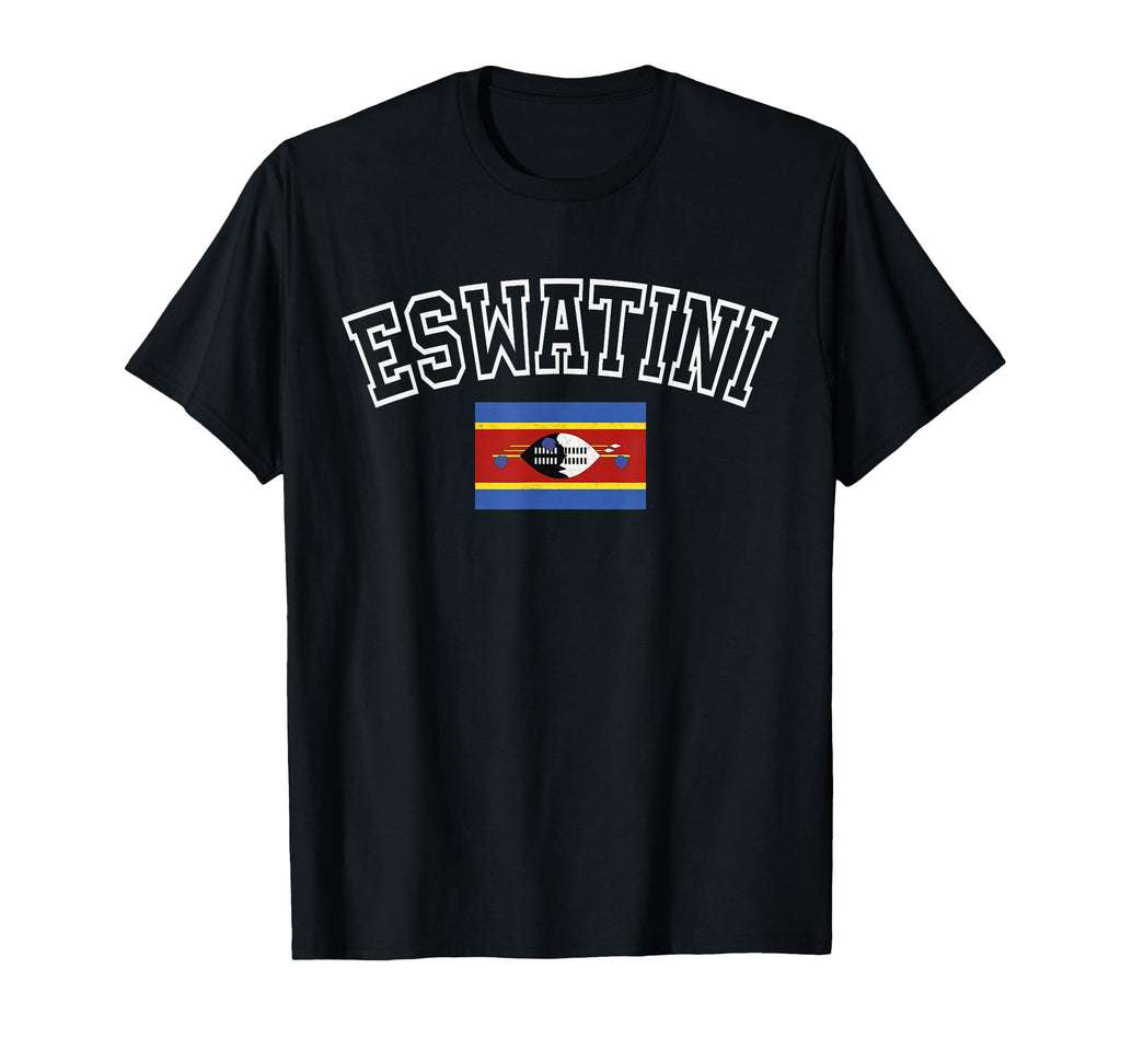 Eswatini Flag Distressed Heritage T-Shirt - Casual Everyday Wear for Adults - T-Shirt, Sweatshirt, Hoodie