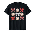 Baseball Coquette Bow Mom Sister T-Shirt - Unique Graphic Men Women - T-Shirt, Sweatshirt, Hoodie