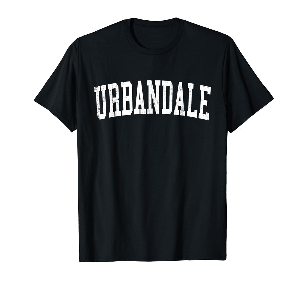 Urbandale Ia Distressed White Varsity T-Shirt - Novelty Apparel for Adults - T-Shirt, Sweatshirt, Hoodie