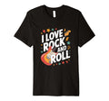 I Love Rock And Roll Electric Guitar T-Shirt - Novelty Apparel for Adults - T-Shirt, Sweatshirt, Hoodie