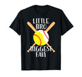 Little Bro Biggest Fan Softball Baseball T-Shirt - Streetwear Style Unisex - T-Shirt, Sweatshirt, Hoodie