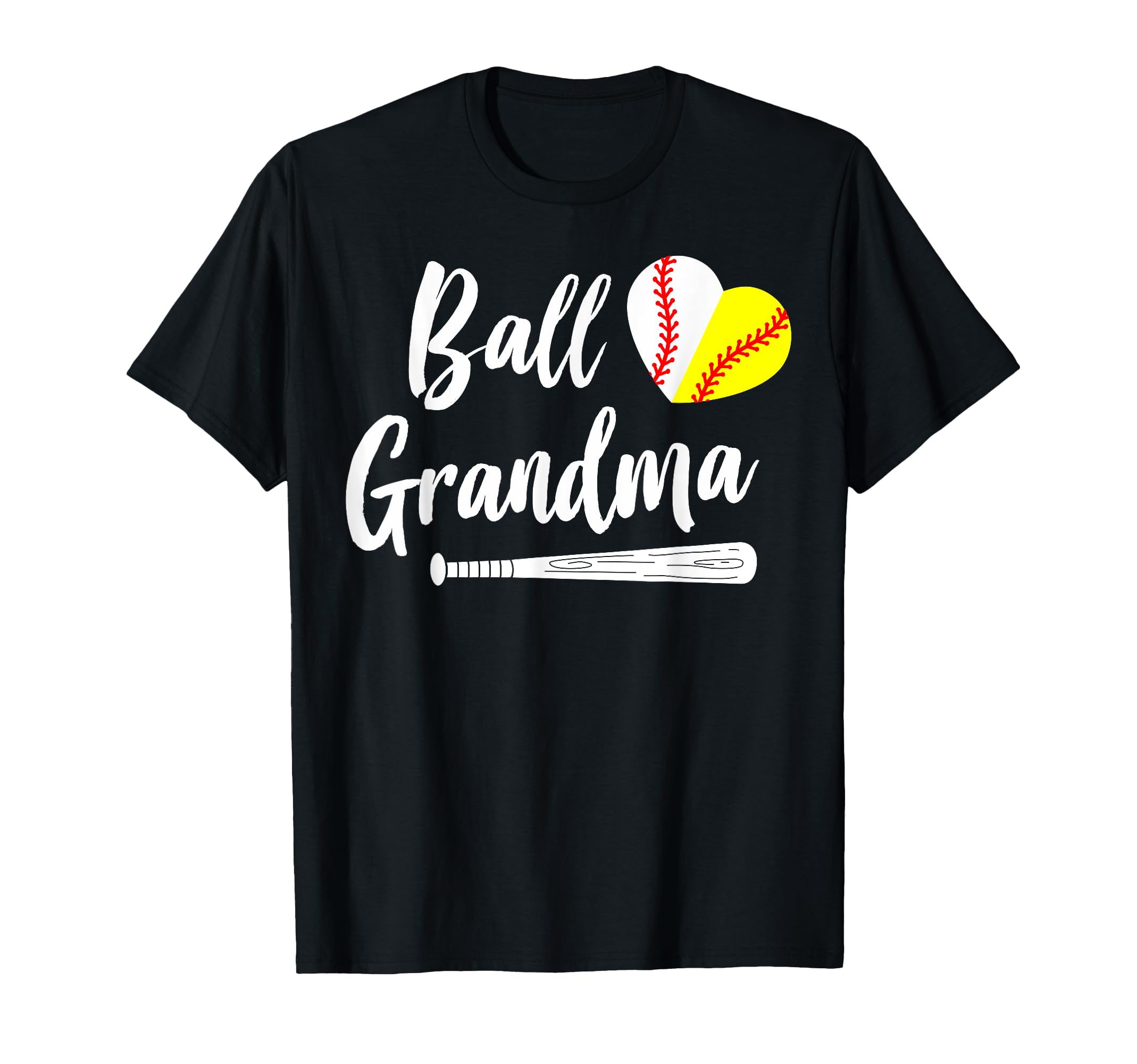 Grandma Baseball Softball Grandma T-Shirt - Fun Novelty Design for Adults - T-Shirt, Sweatshirt, Hoodie