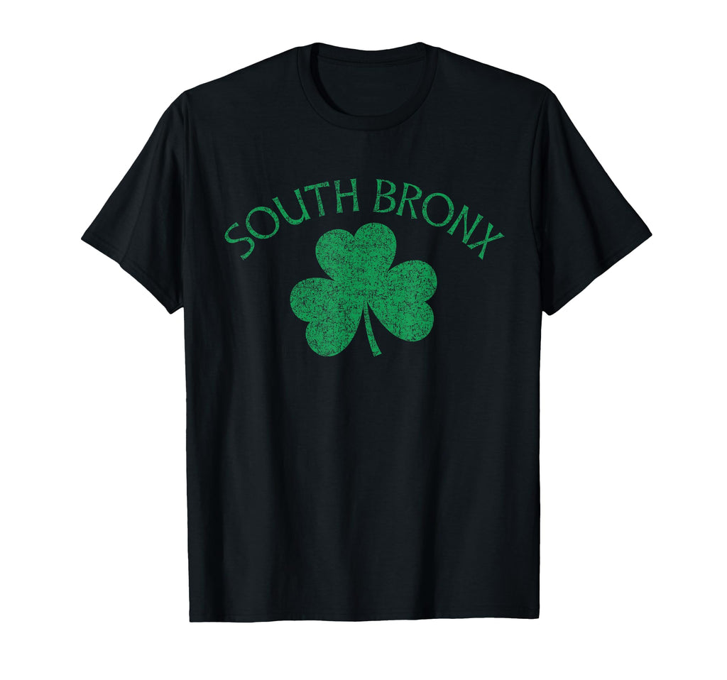 South Bronx Irish Text And Shamrock T-Shirt - Custom Art Print Unisex - T-Shirt, Sweatshirt, Hoodie