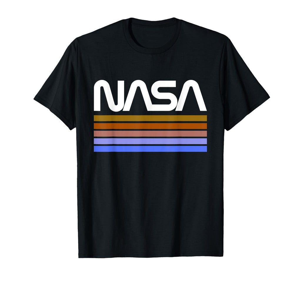 Nasa Stripe Worm Logo T-Shirt - Fun Novelty Design Unisex - T-Shirt, Sweatshirt, Hoodie