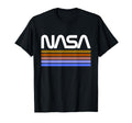 Nasa Stripe Worm Logo T-Shirt - Fun Novelty Design Unisex - T-Shirt, Sweatshirt, Hoodie