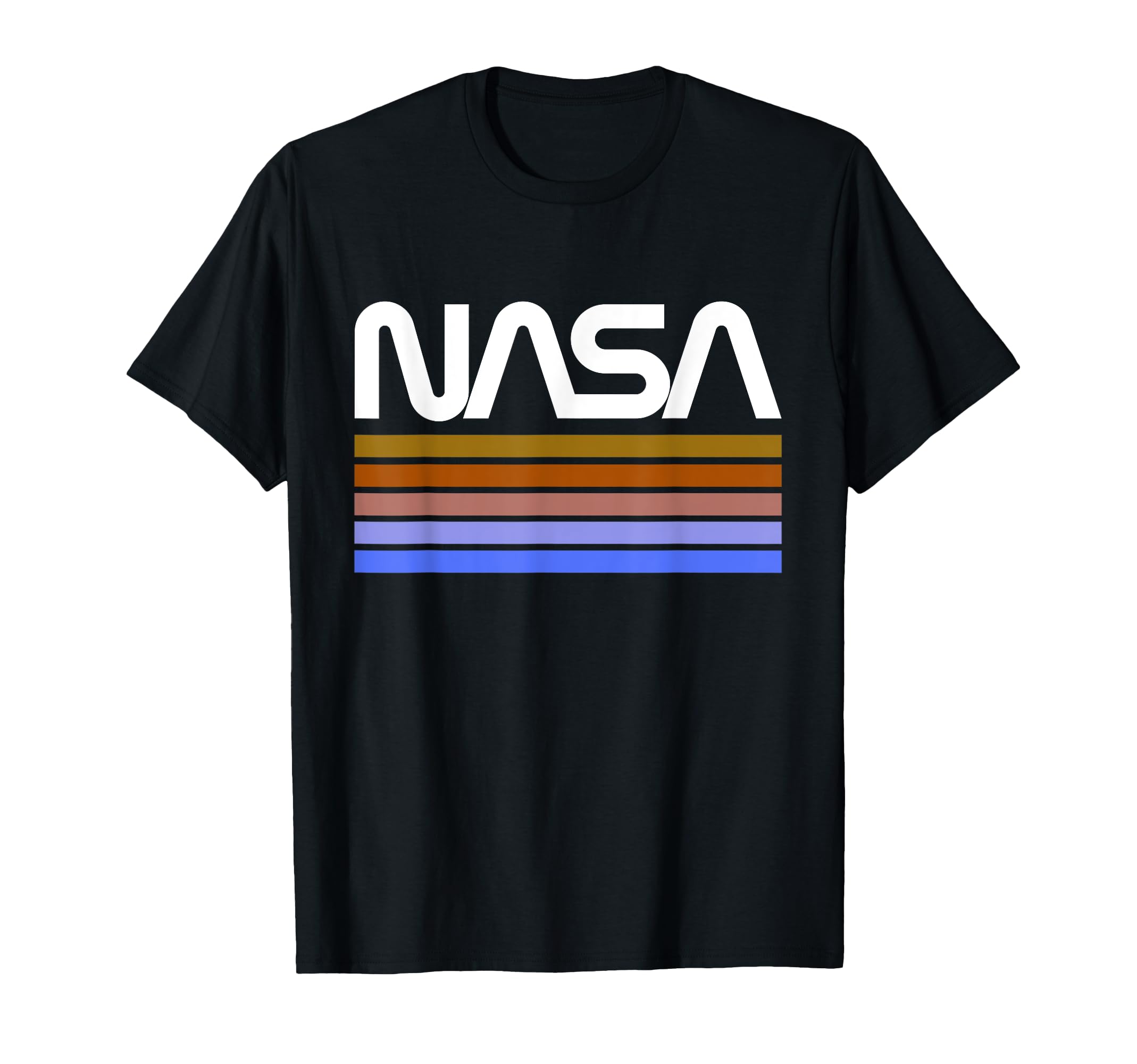 Nasa Stripe Worm Logo T-Shirt - Fun Novelty Design Unisex - T-Shirt, Sweatshirt, Hoodie