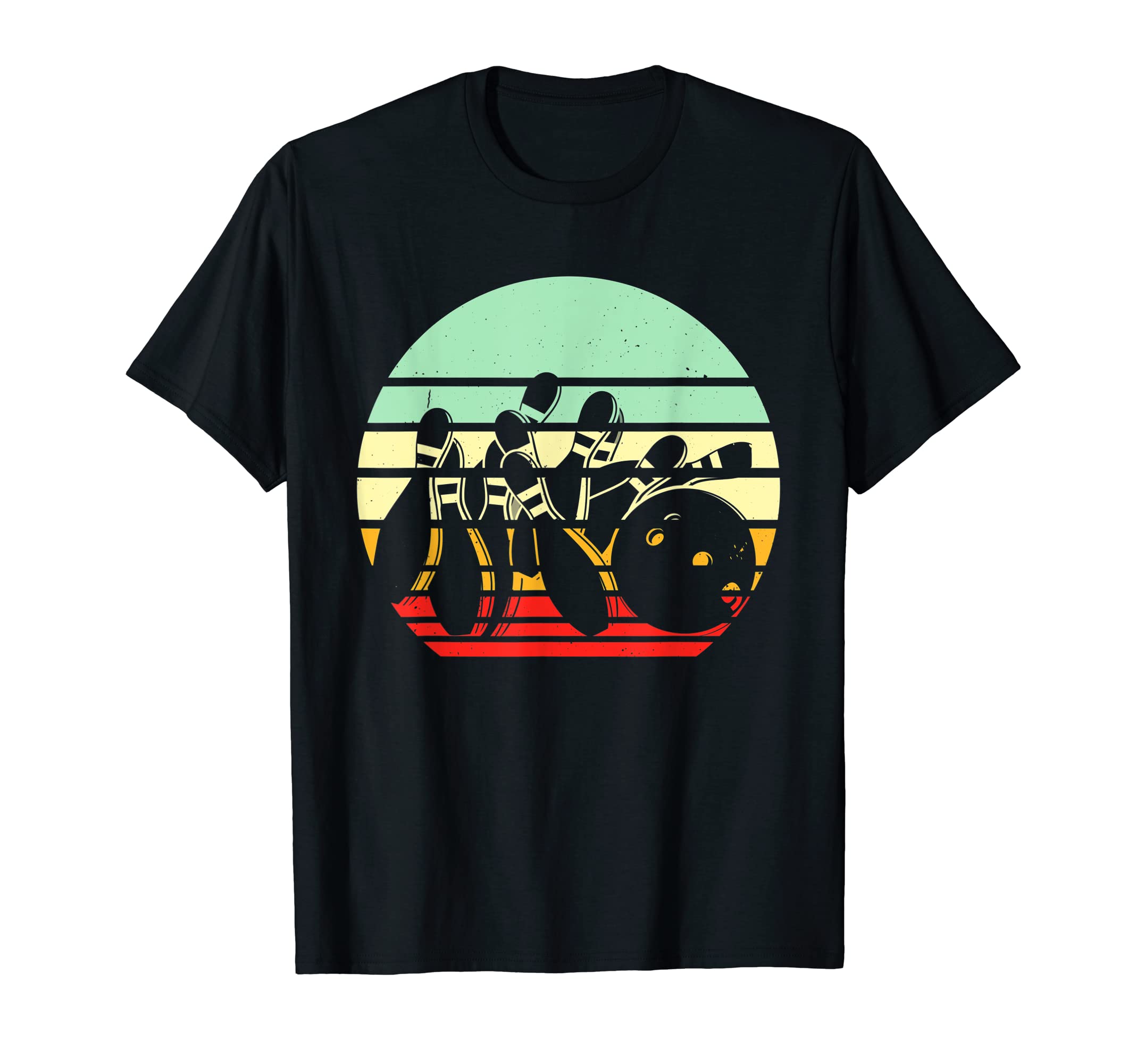 Bowling Bowling Ball Sunset Bowler T-Shirt - Streetwear Style for Adults - T-Shirt, Sweatshirt, Hoodie