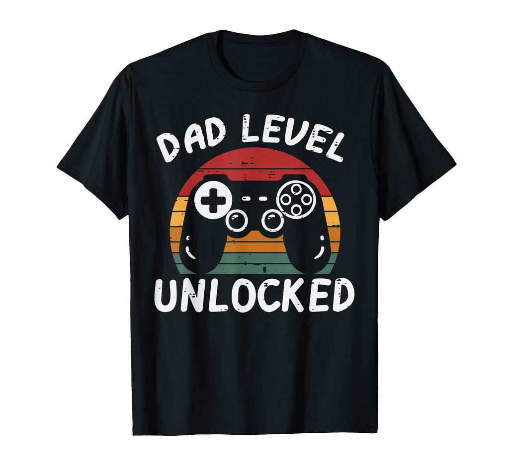 Fathers Day Gamer Dad Level Unlocked T-Shirt - Aesthetic Graphic Men Women - T-Shirt, Sweatshirt, Hoodie