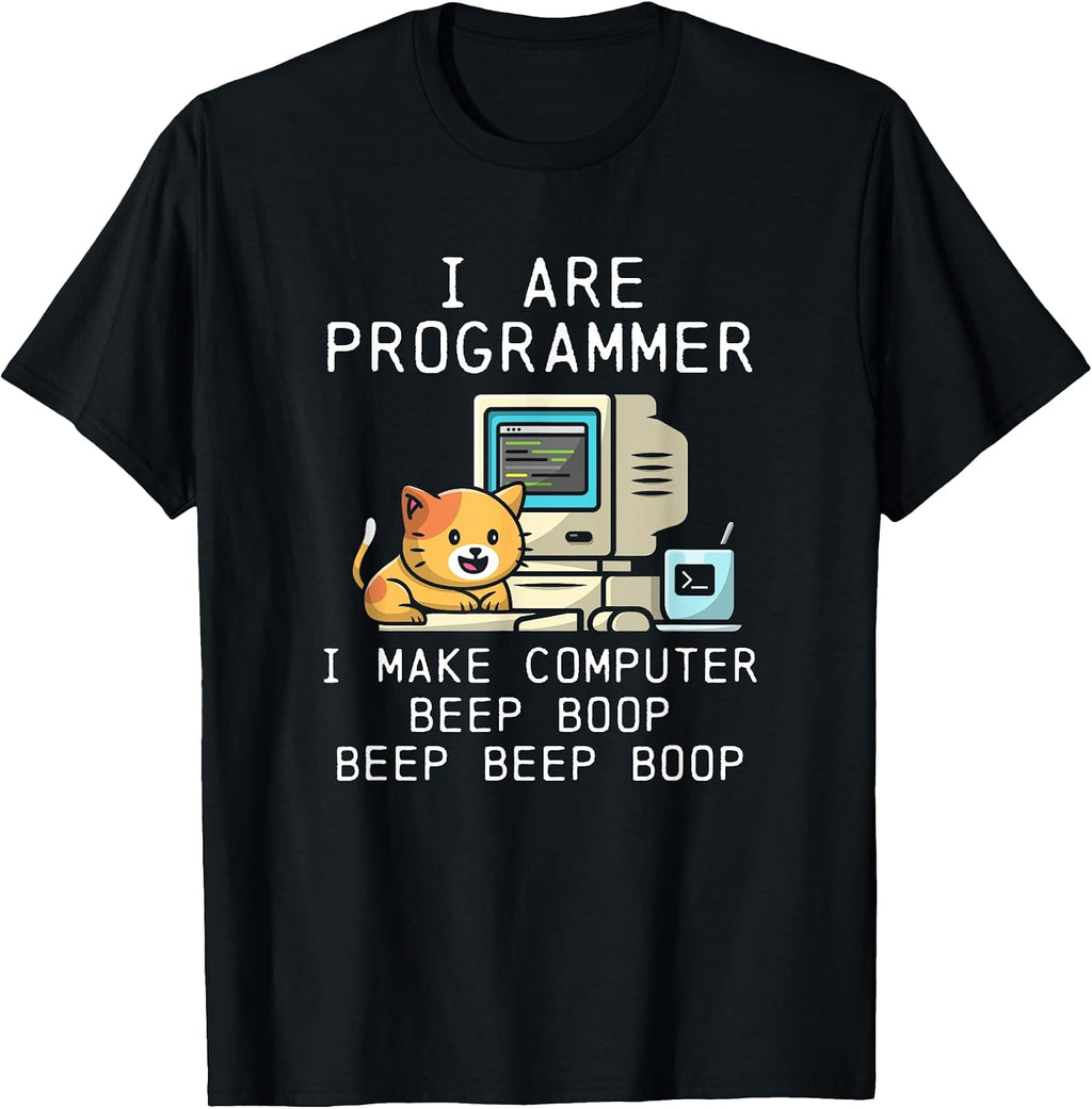 Funny Coder and Cat Owner - Adult & Kids T-Shirts, Sweatshirts & Hoodies apparel design preview 1