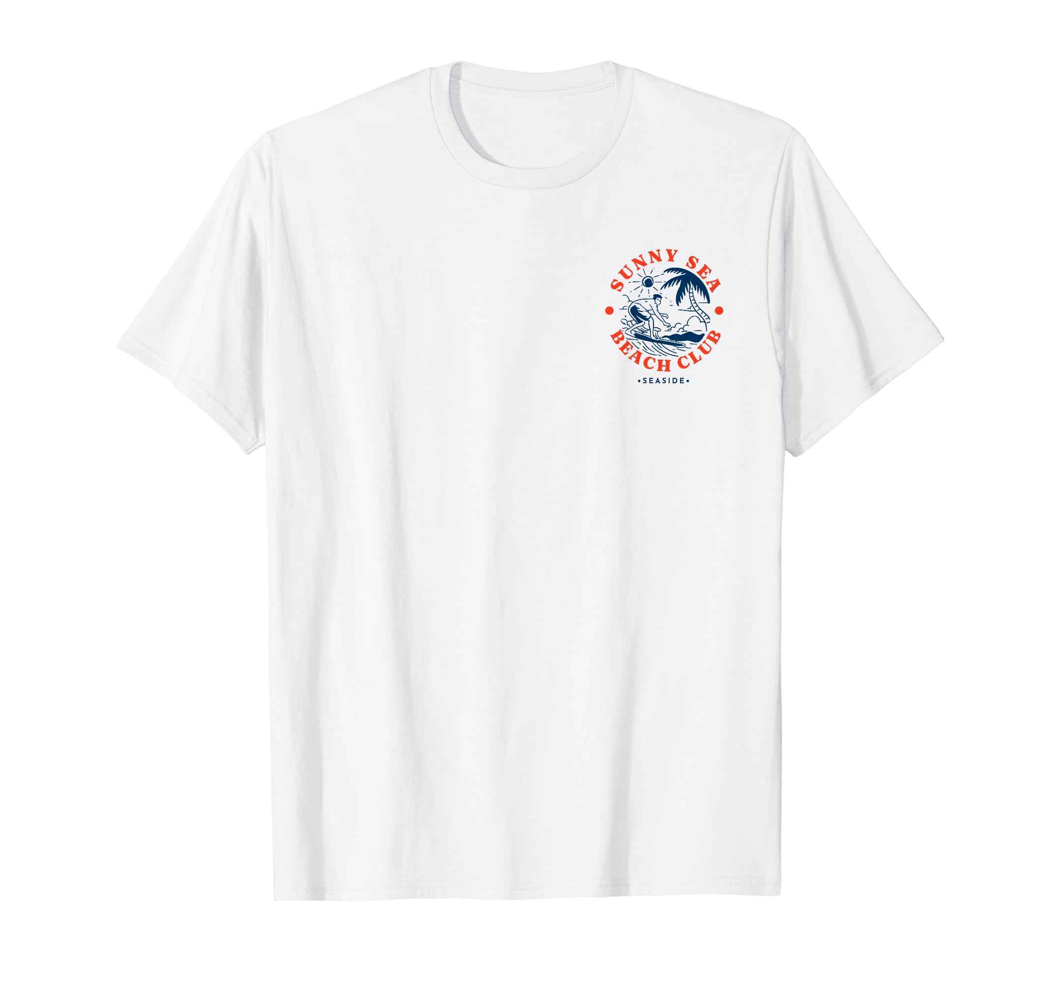 Sunny Sea Beach Club Gift Surfers T-Shirt - Graphic Print for Adults - T-Shirt, Sweatshirt, Hoodie