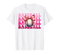 Baseball Player Baseball Mom Mothers T-Shirt - Custom Art Print for Adults - T-Shirt, Sweatshirt, Hoodie