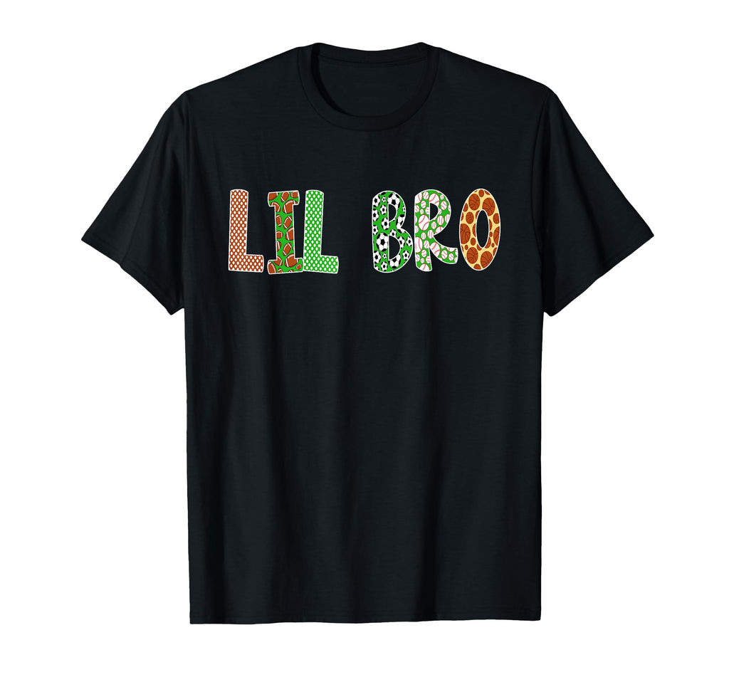 Sports Baller Brother Lil Bro Birthday T-Shirt - Custom Art Print Unisex - T-Shirt, Sweatshirt, Hoodie