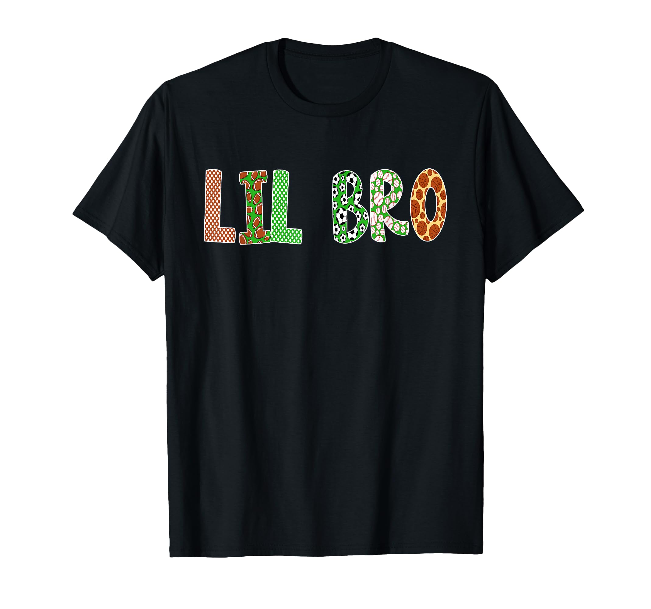Sports Baller Brother Lil Bro Birthday T-Shirt - Custom Art Print Unisex - T-Shirt, Sweatshirt, Hoodie
