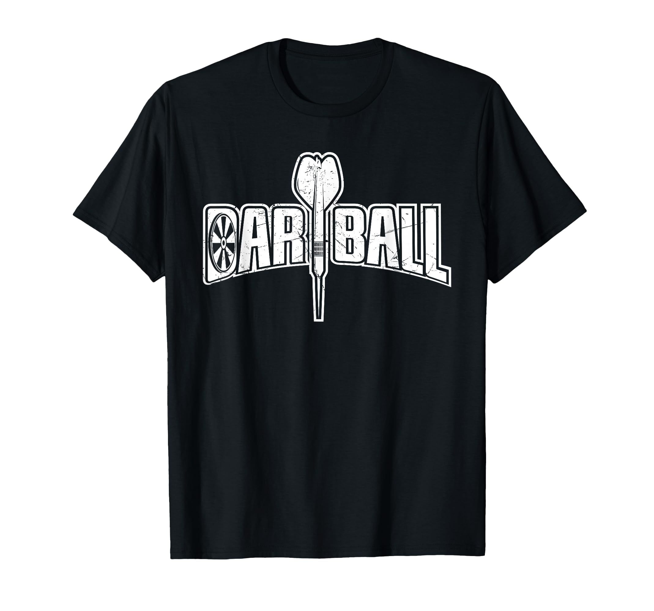 Dartball Distressed Darts Fan T-Shirt - Minimalist Print for Adults - T-Shirt, Sweatshirt, Hoodie