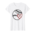 Baseball Gram Heart Grandma T-Shirt - Unique Graphic Unisex - T-Shirt, Sweatshirt, Hoodie