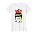 Mom Both Softball Baseball Lover Funny T-Shirt - Custom Art Print Unisex - T-Shirt, Sweatshirt, Hoodie