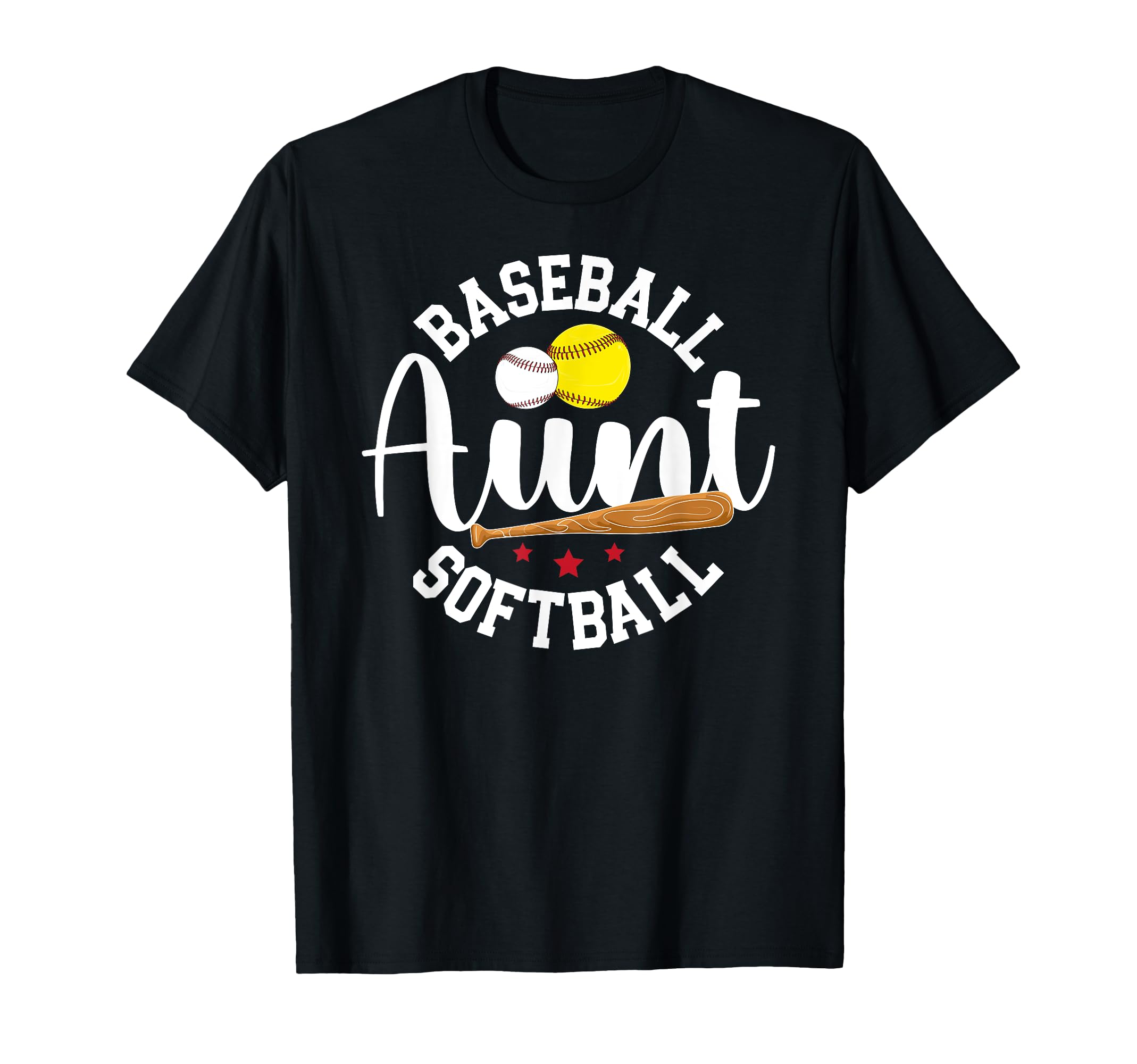 Baseball Softball Aunt Softball T-Shirt - Custom Art Print Men Women - T-Shirt, Sweatshirt, Hoodie