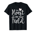 My Heart Is That Field Baseball Player T-Shirt - Aesthetic Graphic Unisex - T-Shirt, Sweatshirt, Hoodie