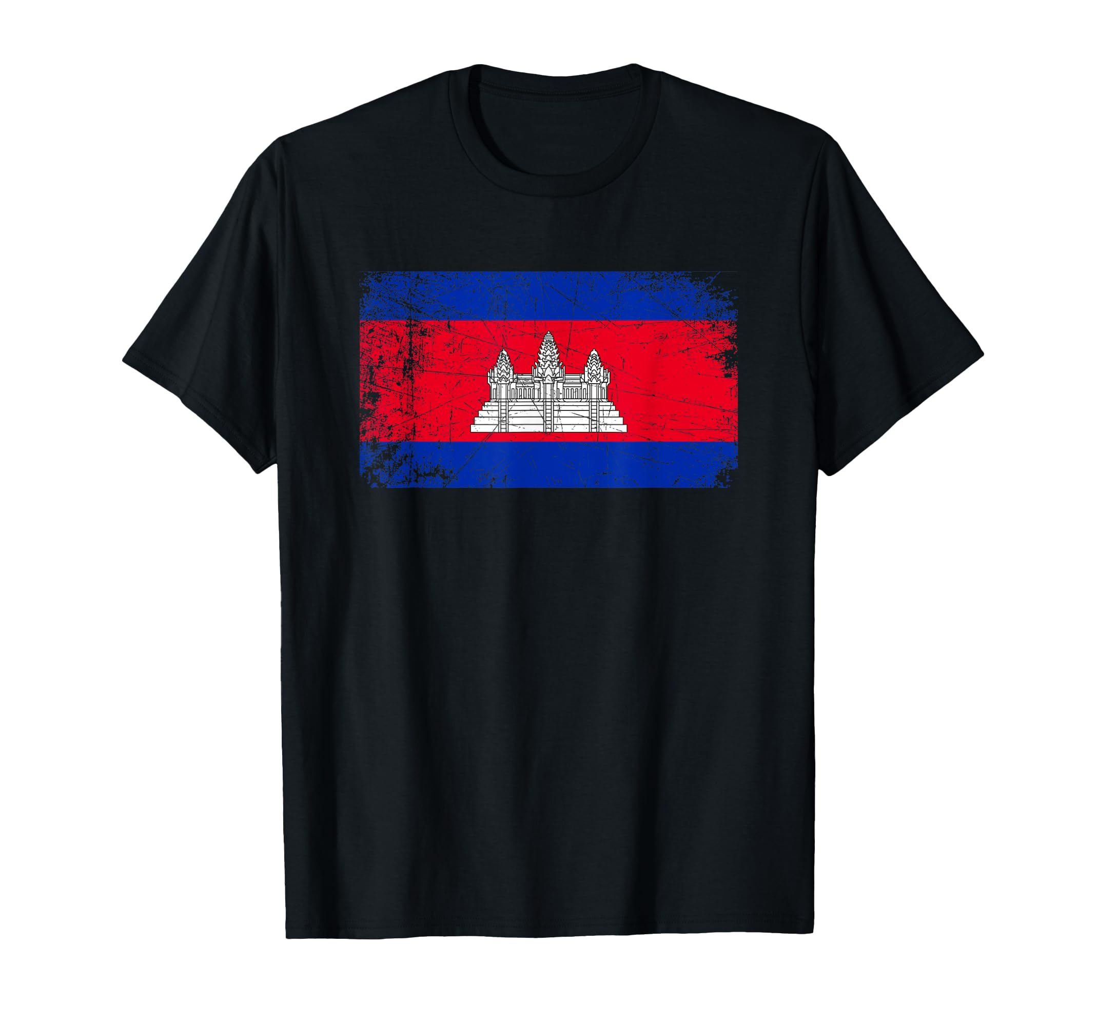 Made Cambodia Cambodian Flag Gift T-Shirt - Aesthetic Graphic Unisex - T-Shirt, Sweatshirt, Hoodie