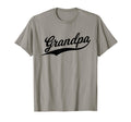 Grandpa Baseball Varsity Script T-Shirt - Casual Everyday Wear Unisex - T-Shirt, Sweatshirt, Hoodie