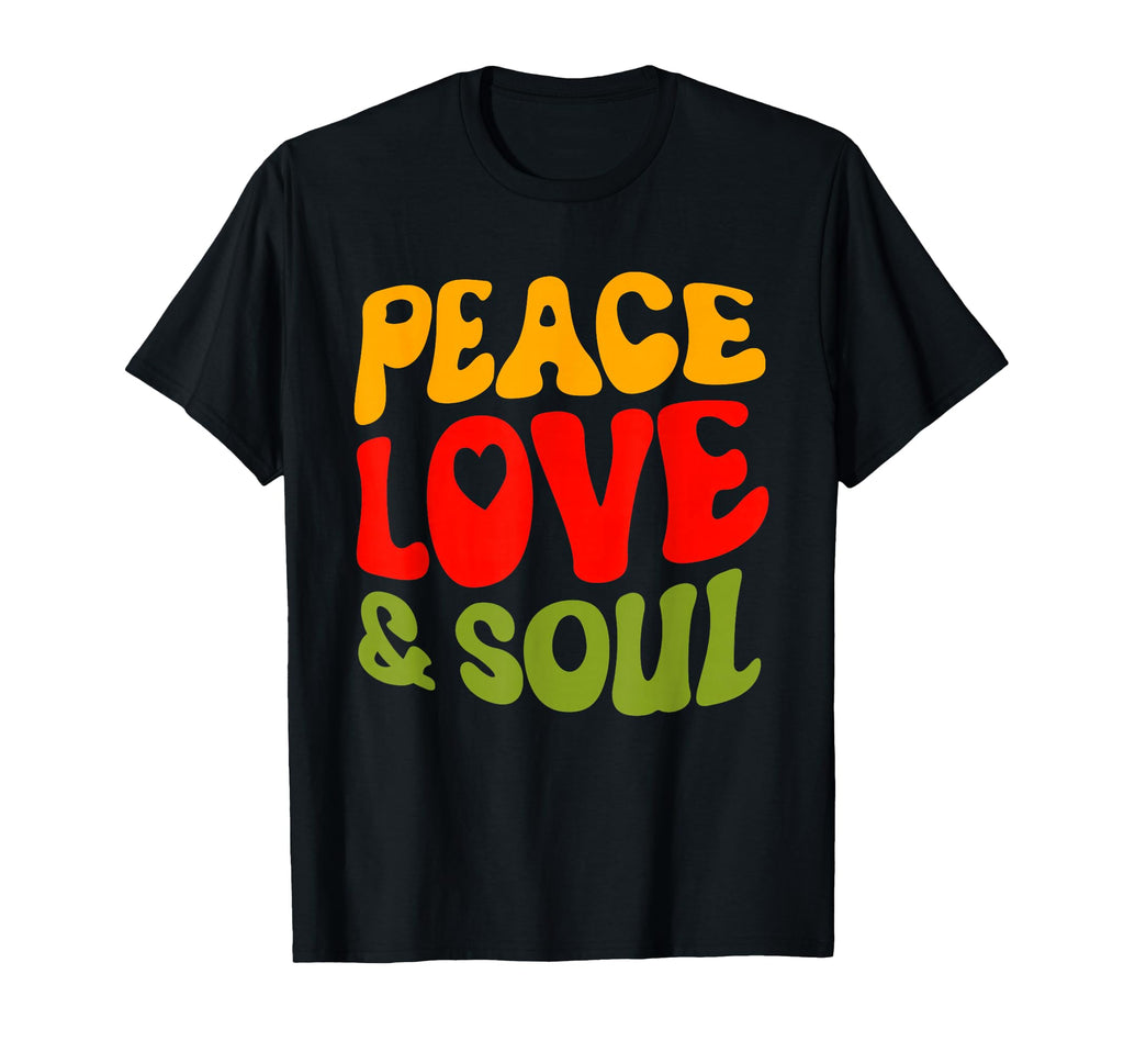 Groovy Peace Love Soul R B Music 90S T-Shirt - Unique Graphic for Adults - T-Shirt, Sweatshirt, Hoodie