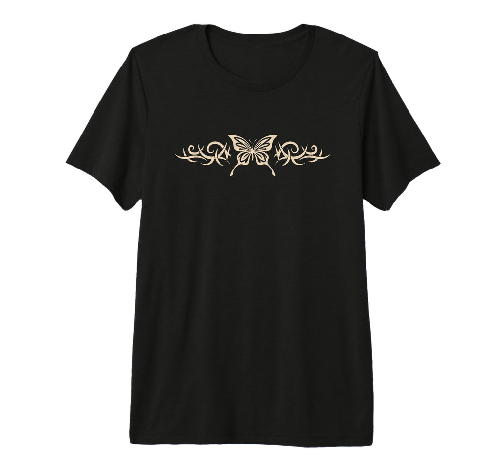 Butterfly Tattoo Fairycore Dark Grunge T-Shirt - Graphic Print Men Women - T-Shirt, Sweatshirt, Hoodie