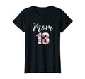 Womens 13 Supportive Mom Baseball Fan T-Shirt - Graphic Print Men Women - T-Shirt, Sweatshirt, Hoodie