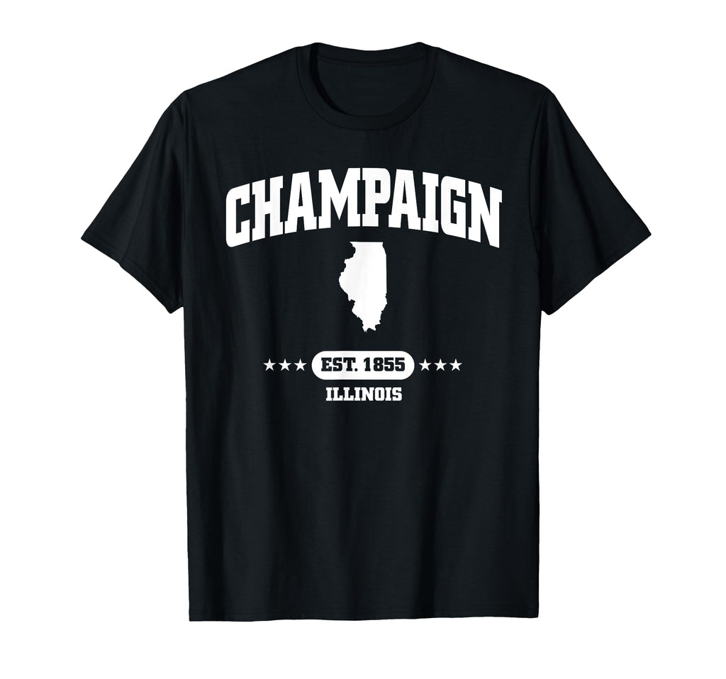 Champaign Illinois Il Throwback Athletic T-Shirt - Streetwear Style Unisex - T-Shirt, Sweatshirt, Hoodie