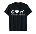 Peace Love Greyhound T-Shirt - Casual Everyday Wear Men Women - T-Shirt, Sweatshirt, Hoodie