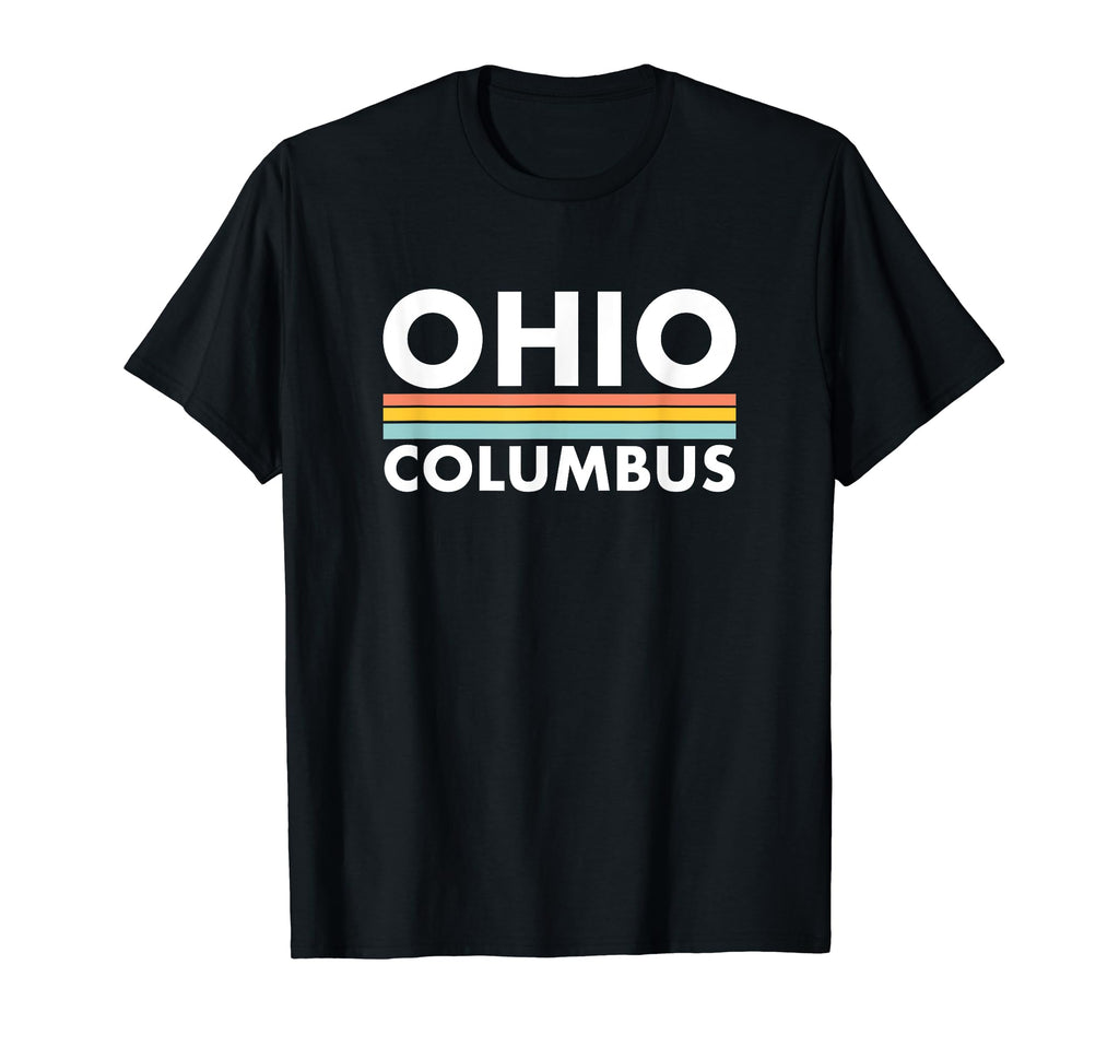 Ohio Columbus Stripes T-Shirt - Custom Art Print for Adults - T-Shirt, Sweatshirt, Hoodie