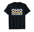 Ohio Columbus Stripes T-Shirt - Custom Art Print for Adults - T-Shirt, Sweatshirt, Hoodie