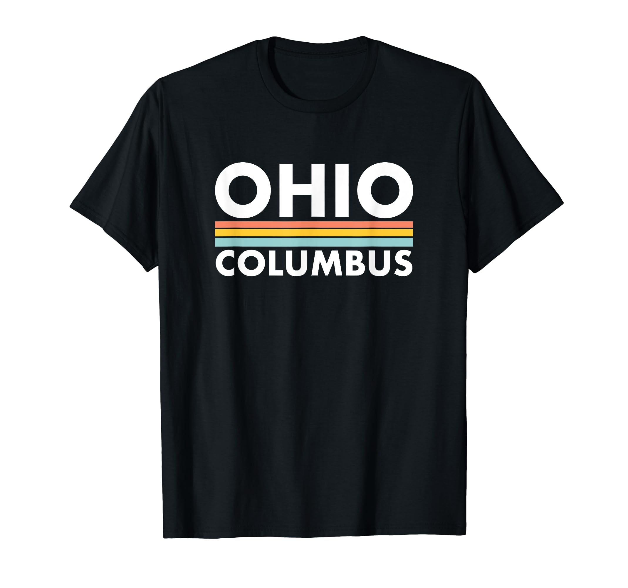 Ohio Columbus Stripes T-Shirt - Custom Art Print for Adults - T-Shirt, Sweatshirt, Hoodie