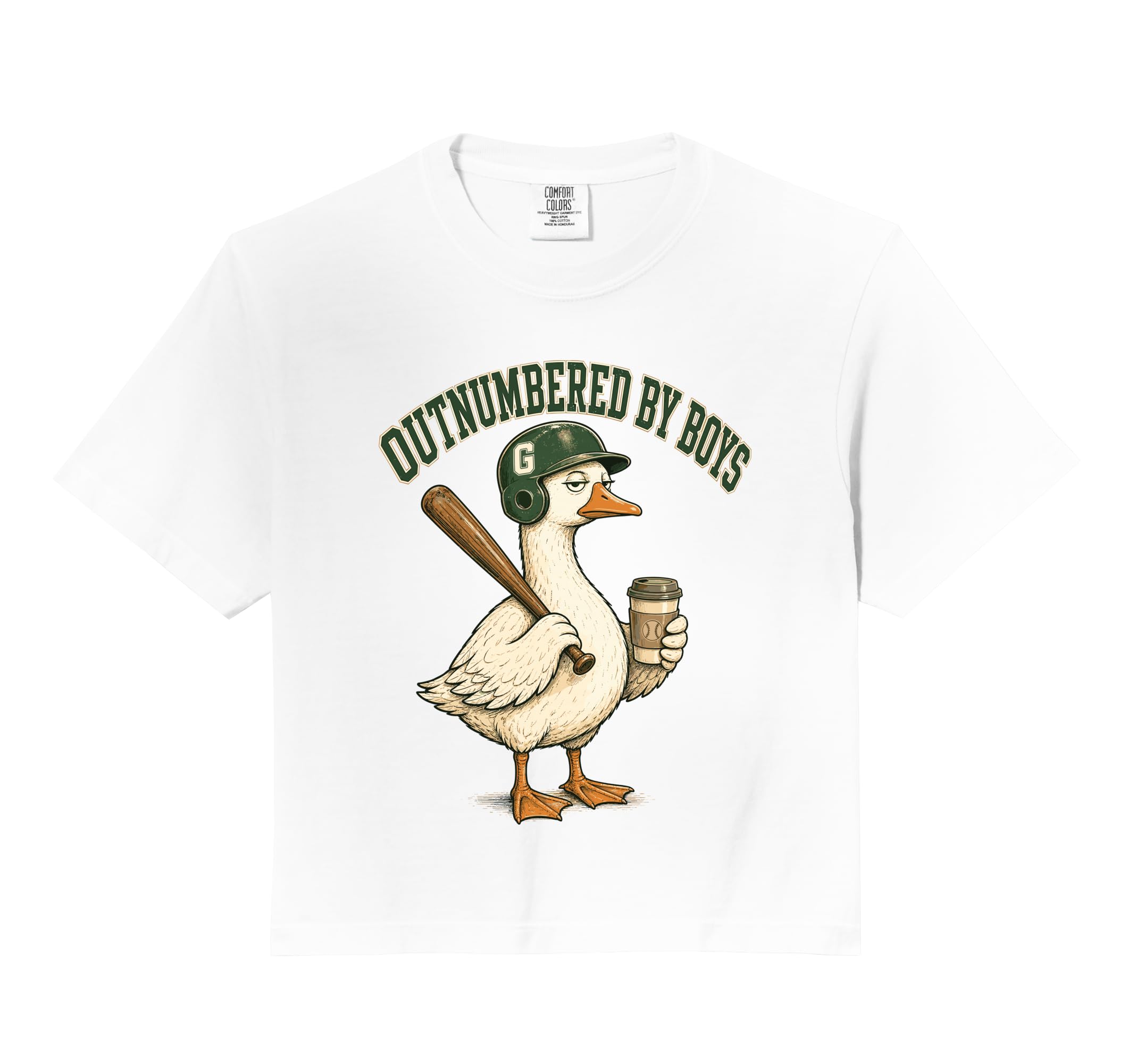 Outnumbered Mom Goose Baseball Mama Hoodie - Fun Novelty Design Men Women - T-Shirt, Sweatshirt, Hoodie