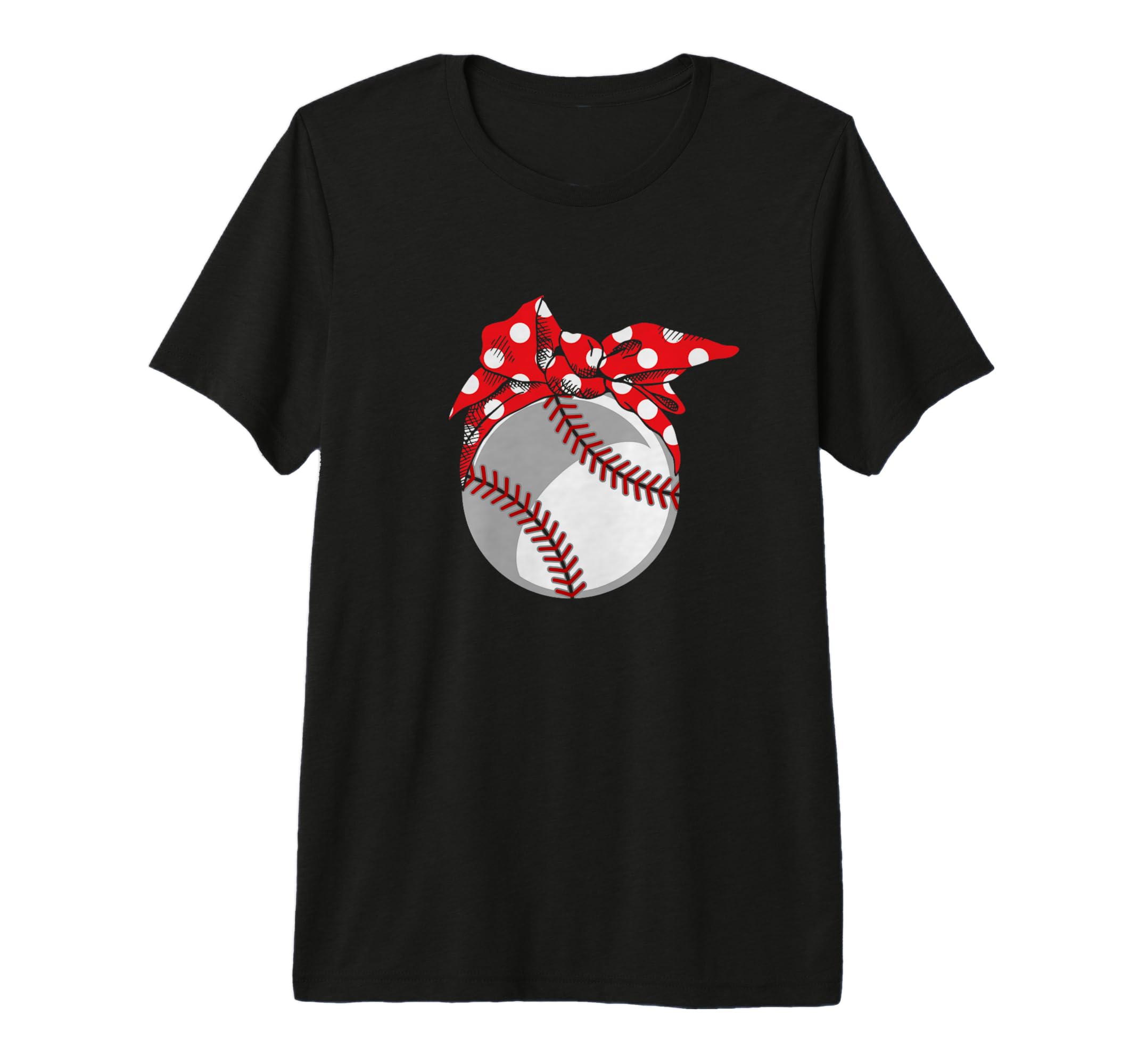 Baseball Sport Mom Red Polka Dot T-Shirt - Streetwear Style Men Women - T-Shirt, Sweatshirt, Hoodie