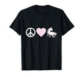 Peace Love Unicorns T-Shirt - Graphic Print Unisex - T-Shirt, Sweatshirt, Hoodie