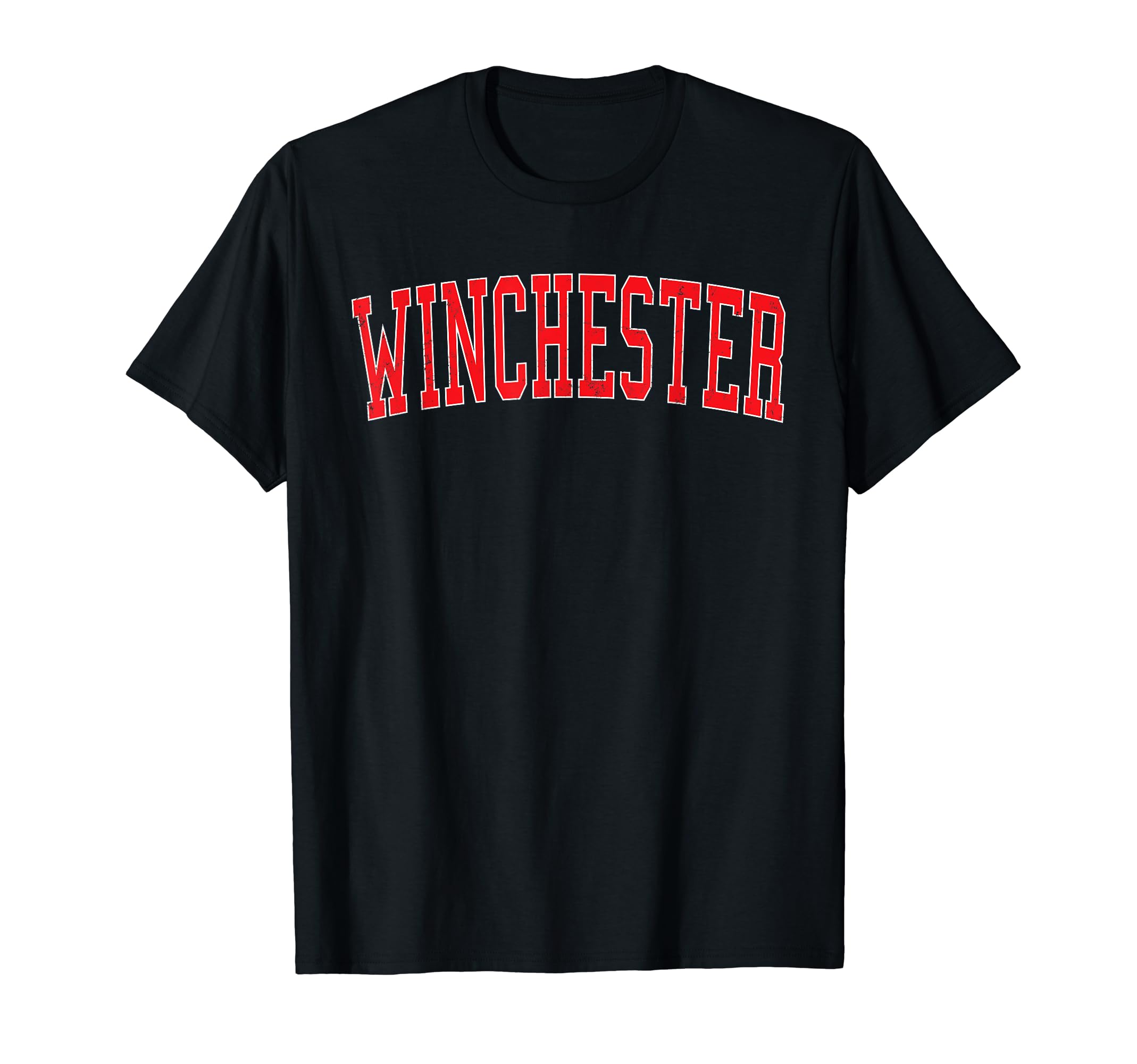 Winchester Nv Distressed Red Varsity T-Shirt - Trendy Graphic Unisex - T-Shirt, Sweatshirt, Hoodie