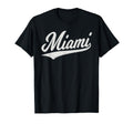 Miami Florida Varsity Script Sporty T-Shirt - Unique Graphic Men Women - T-Shirt, Sweatshirt, Hoodie