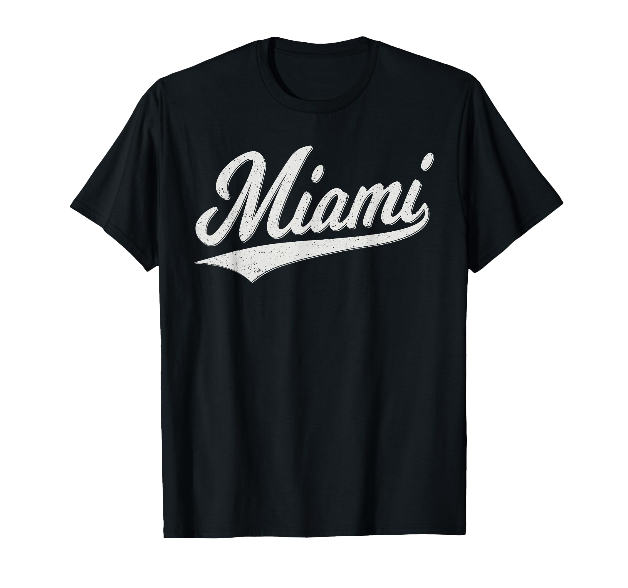 Miami Florida Varsity Script Sporty T-Shirt - Unique Graphic Men Women - T-Shirt, Sweatshirt, Hoodie