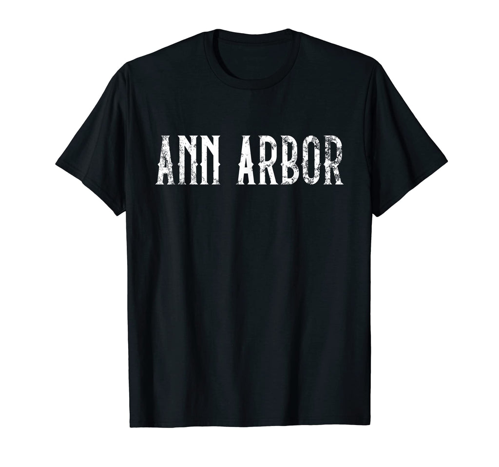 Ann Arbor White Script T-Shirt - Minimalist Print for Adults - T-Shirt, Sweatshirt, Hoodie
