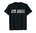 Ann Arbor White Script T-Shirt - Minimalist Print for Adults - T-Shirt, Sweatshirt, Hoodie
