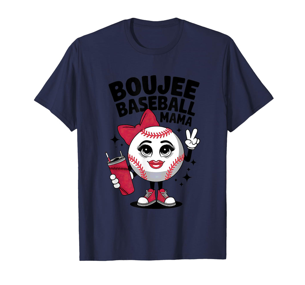 Boujee Baseball Mama Fun T-Shirt - Unique Graphic for Adults - T-Shirt, Sweatshirt, Hoodie