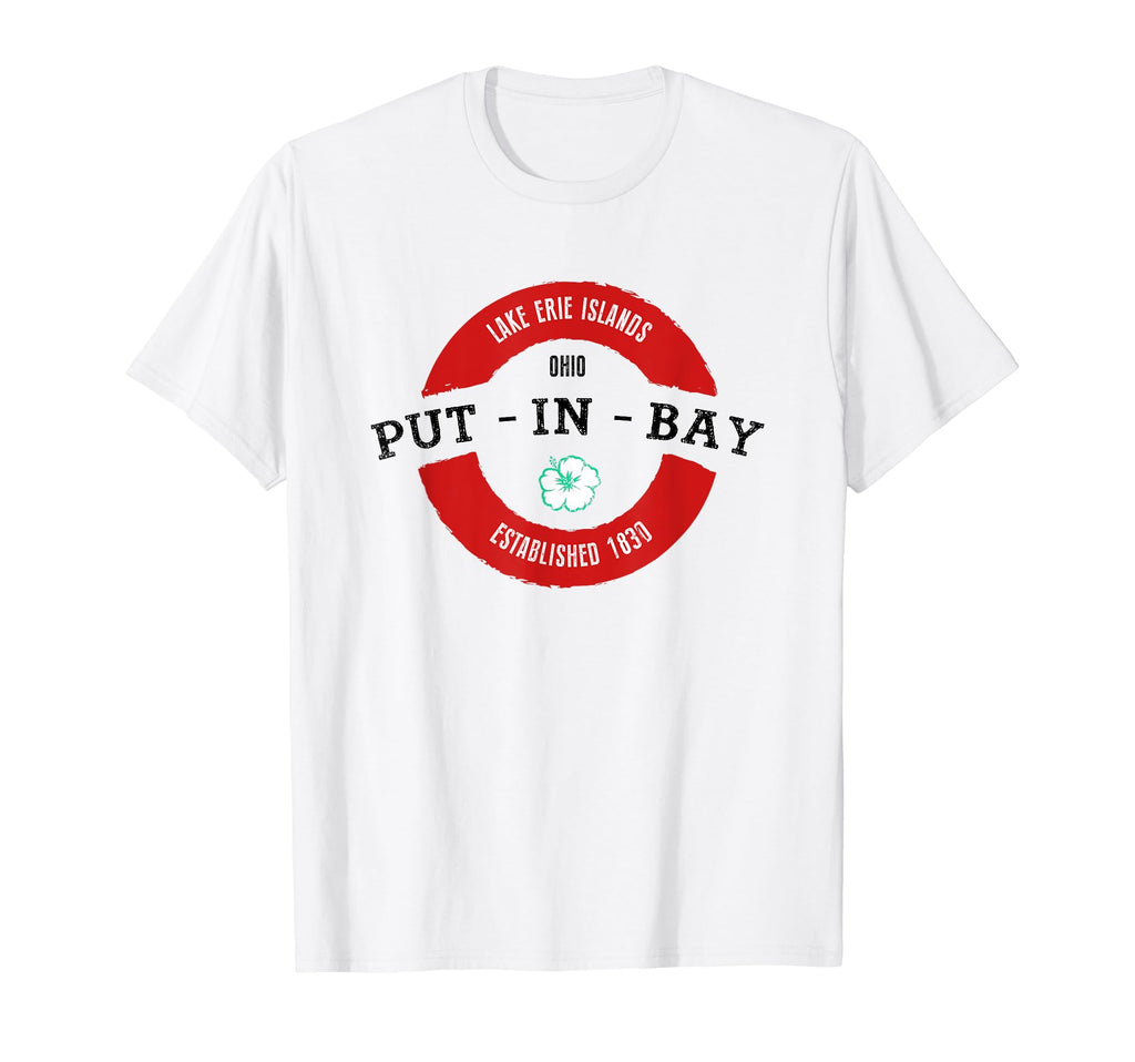 Put Bay Ohio Est 1830 Distressed T-Shirt - Aesthetic Graphic Men Women - T-Shirt, Sweatshirt, Hoodie