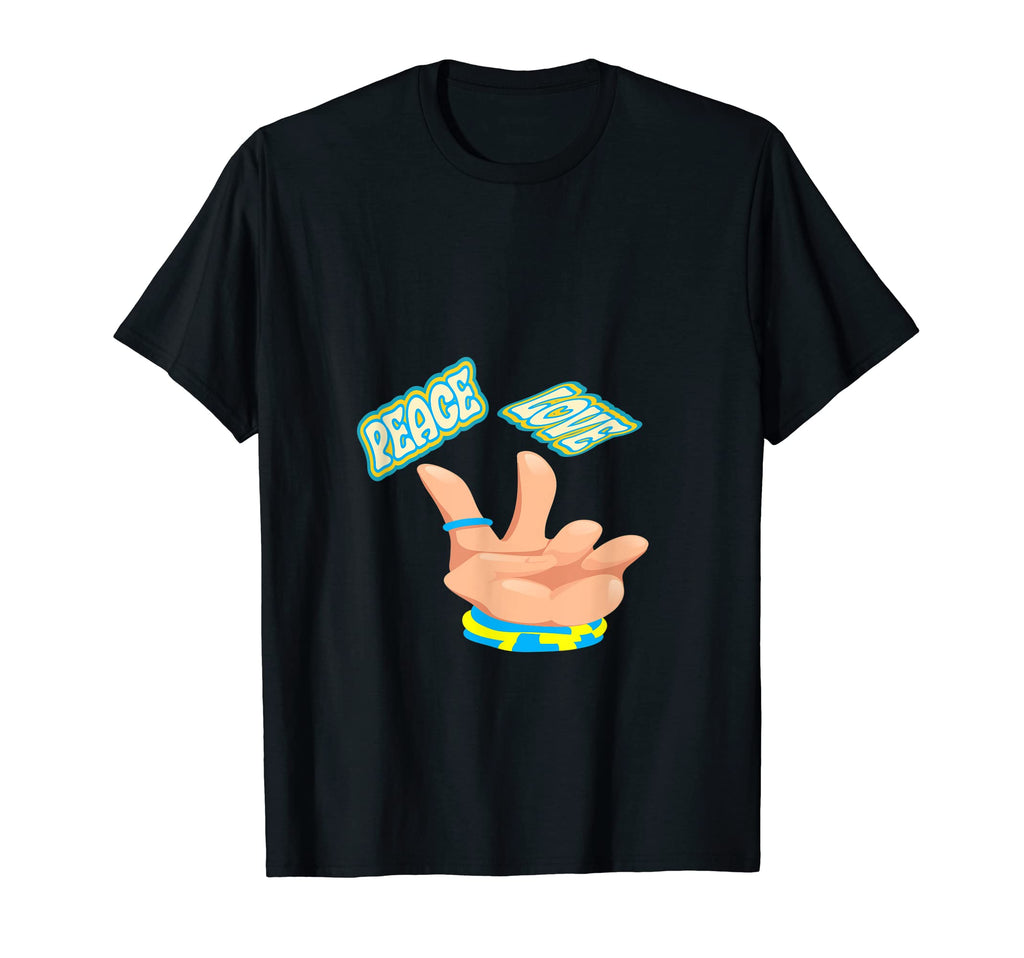 Funny Peace Love T-Shirt - Casual Everyday Wear Unisex - T-Shirt, Sweatshirt, Hoodie