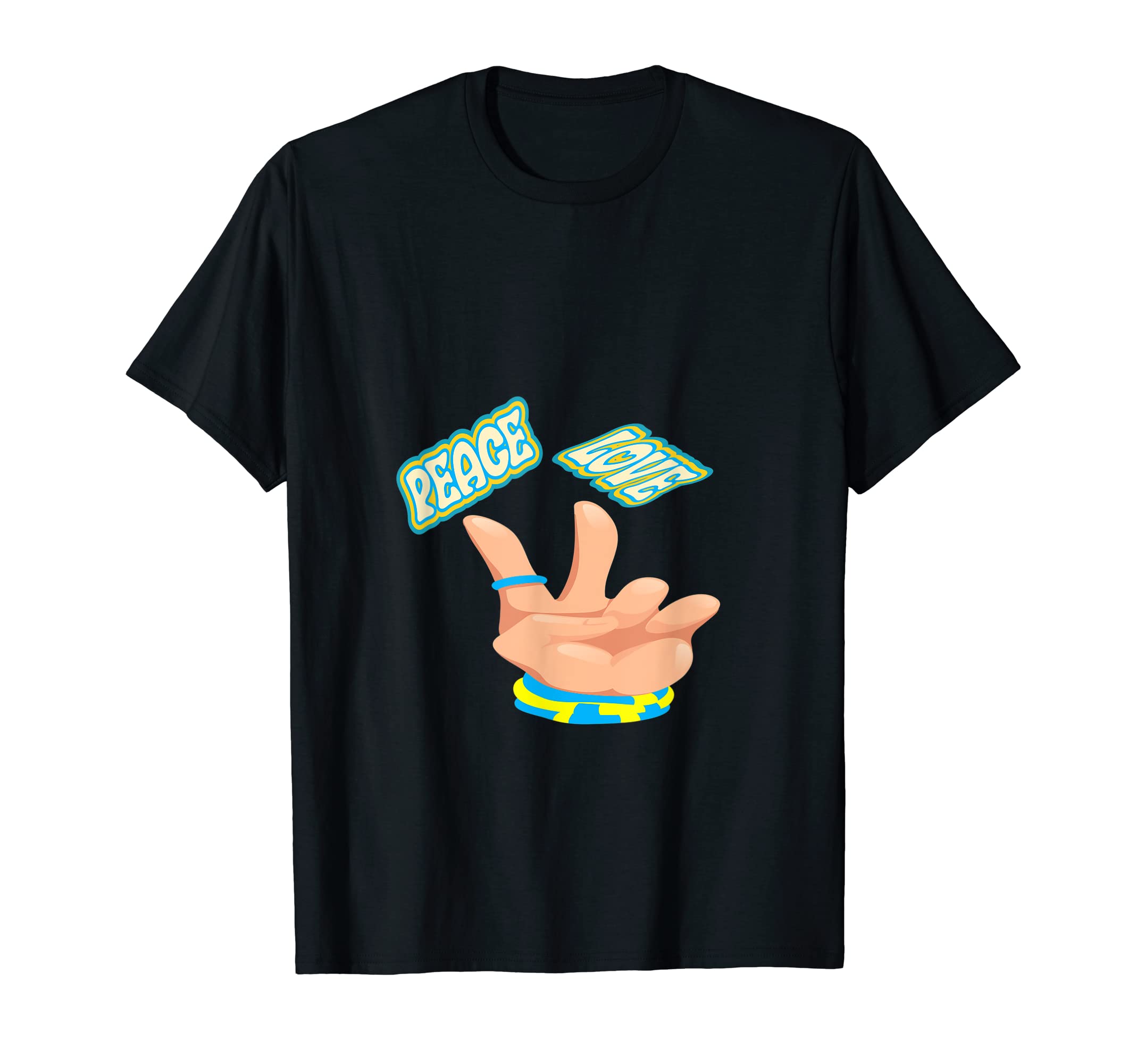 Funny Peace Love T-Shirt - Casual Everyday Wear Unisex - T-Shirt, Sweatshirt, Hoodie