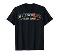 My Favorite Color Is Sunset 70S T-Shirt - Casual Everyday Wear for Adults - T-Shirt, Sweatshirt, Hoodie