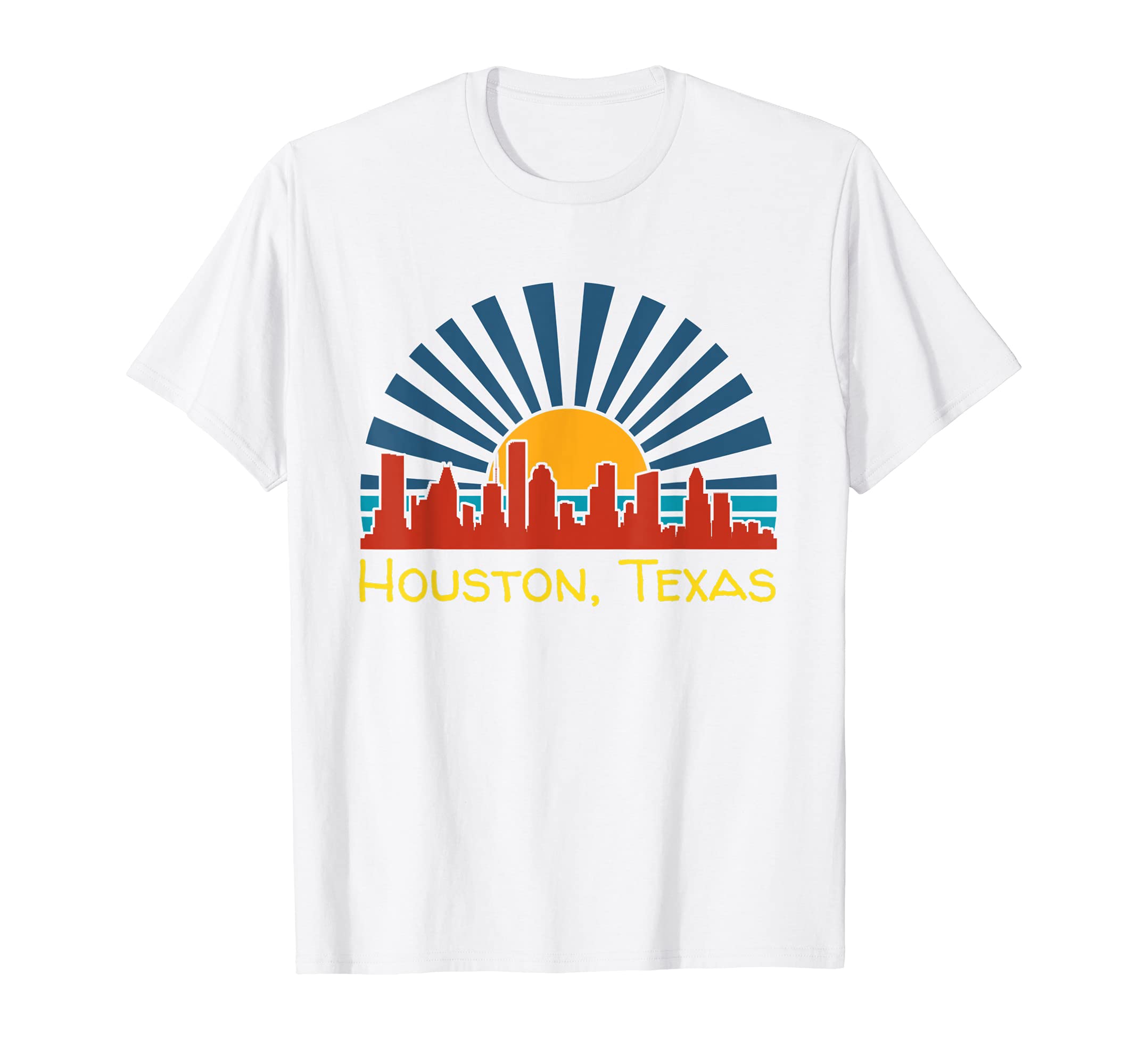 Houston Texas Skyline Sunset T-Shirt - Unique Graphic for Adults - T-Shirt, Sweatshirt, Hoodie