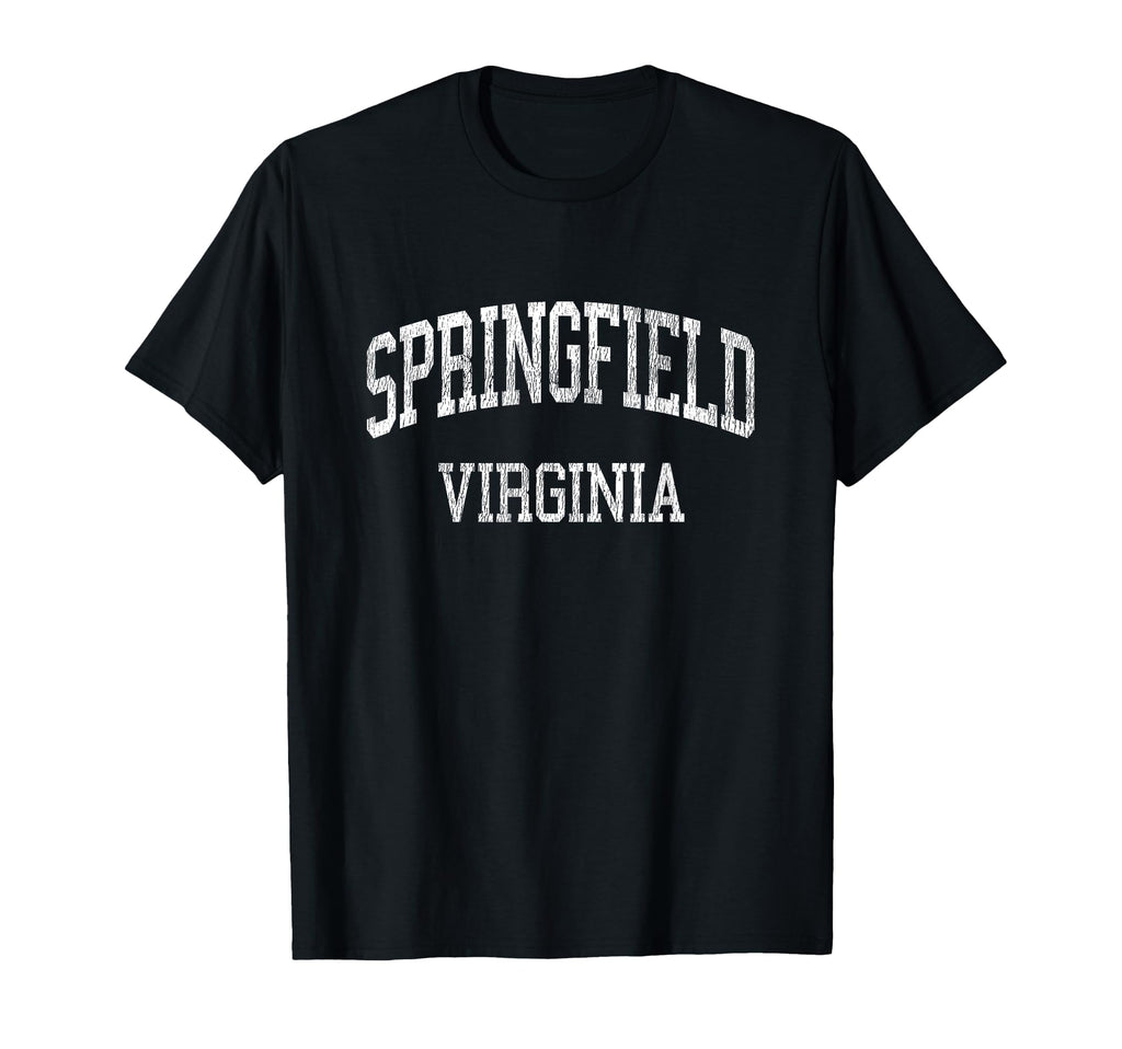 Springfield Virginia Va Athletic T-Shirt - Casual Everyday Wear for Adults - T-Shirt, Sweatshirt, Hoodie