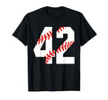 42 Baseball Laces Number 42 Jersey T-Shirt - Graphic Print Men Women - T-Shirt, Sweatshirt, Hoodie