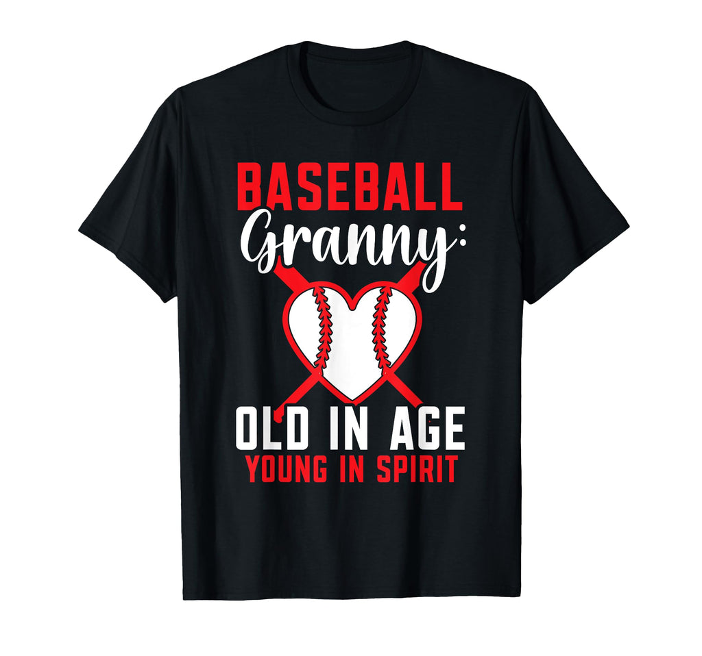 Baseball Granny Grandma Grandmother T-Shirt - Unique Graphic Unisex - T-Shirt, Sweatshirt, Hoodie